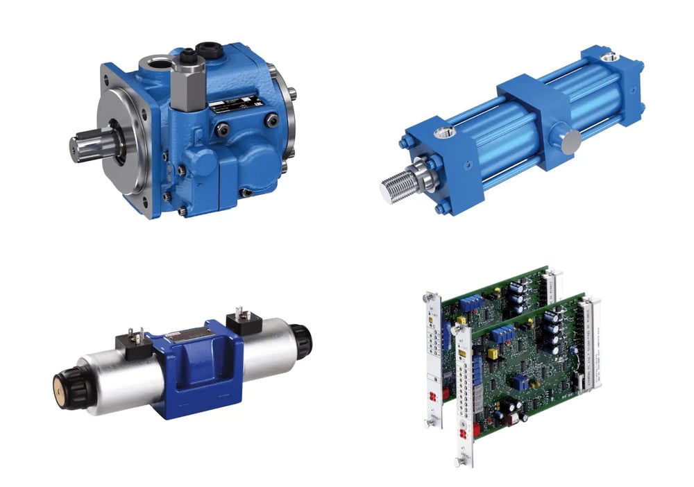 Hydraulic components for industrial applications